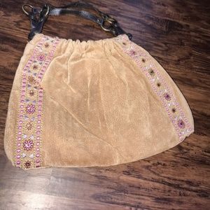 Wilson's Leather Suede boho detail bag